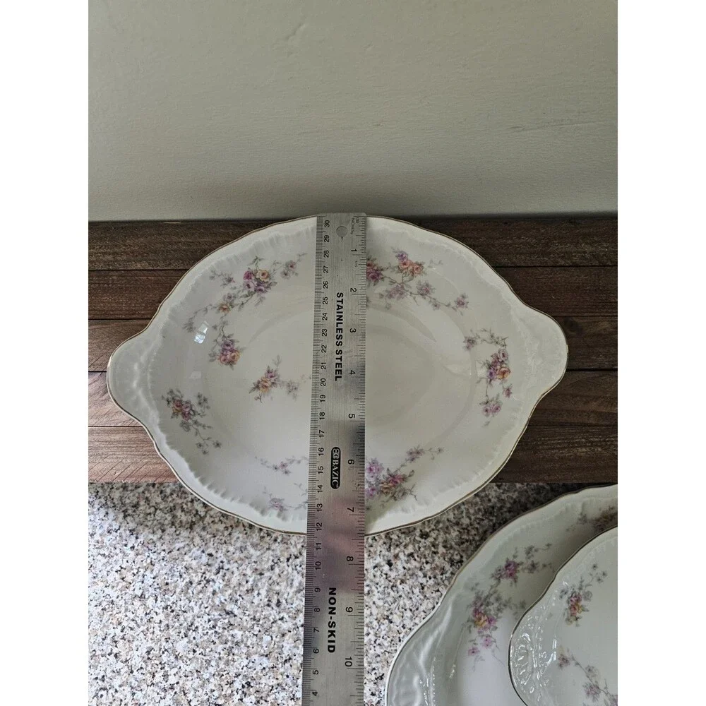 Theodore Haviland New York Oval Serving Bowl Pattern Helene 10.25 Inches